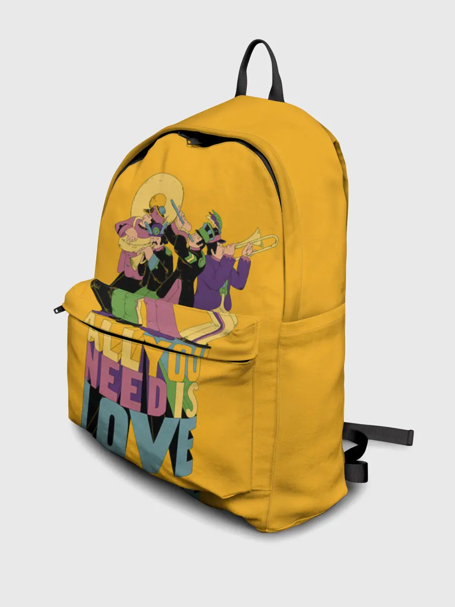 Рюкзак джинсовый / Всё что тебе нужно это любовь