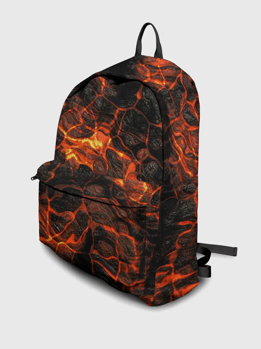 Рюкзак джинсовый / Горящая лава