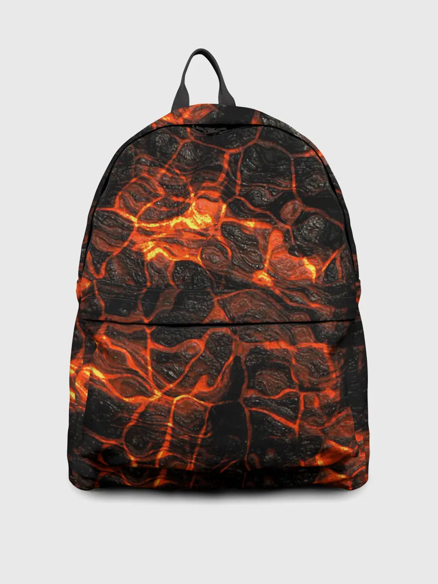 Рюкзак джинсовый / Горящая лава