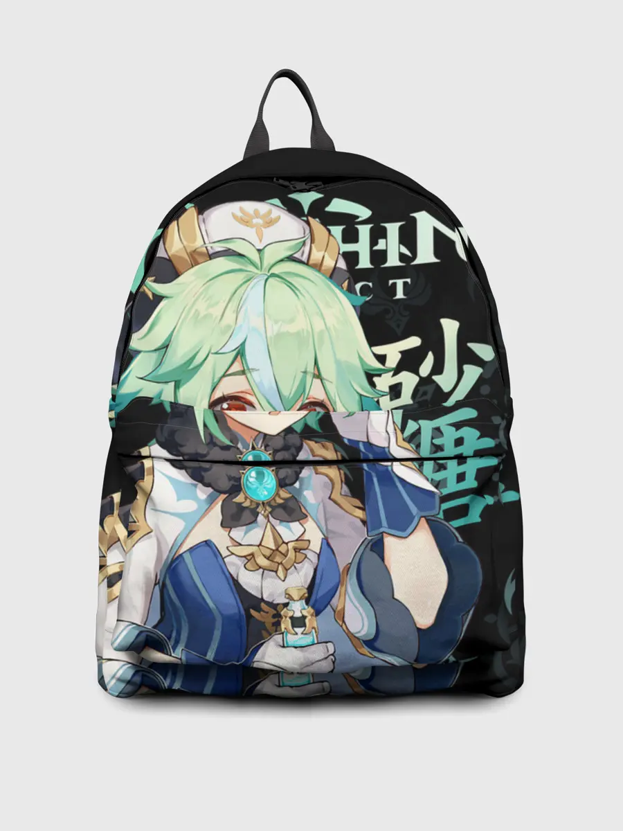 Рюкзак джинсовый / Сахароза / Genshin Impact