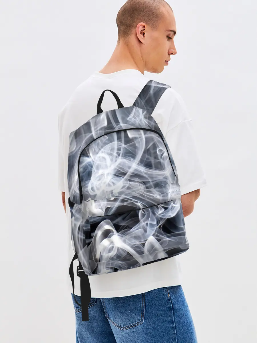 Рюкзак джинсовый / Графика дыма