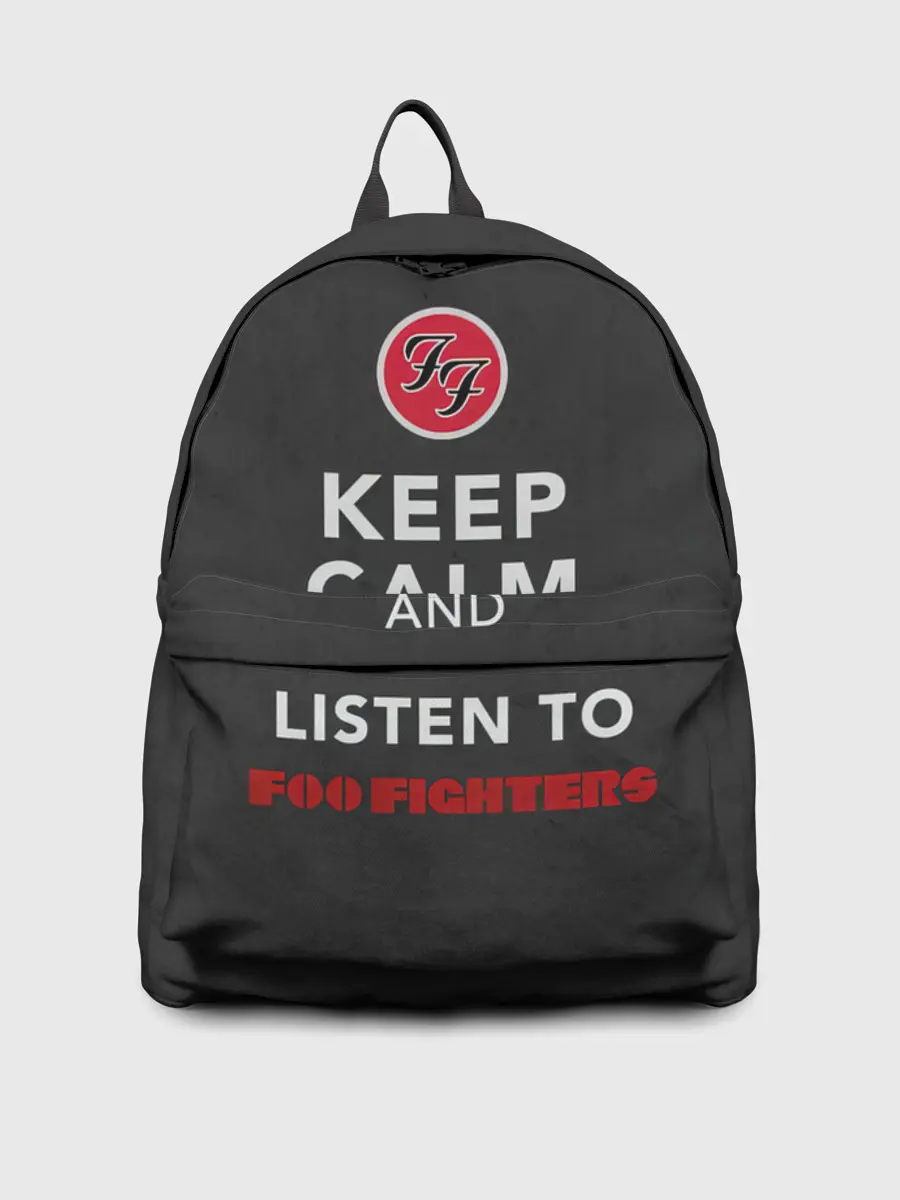 Рюкзак джинсовый / KEEP CALM AND LISTEN TO FOO FIGHTERS