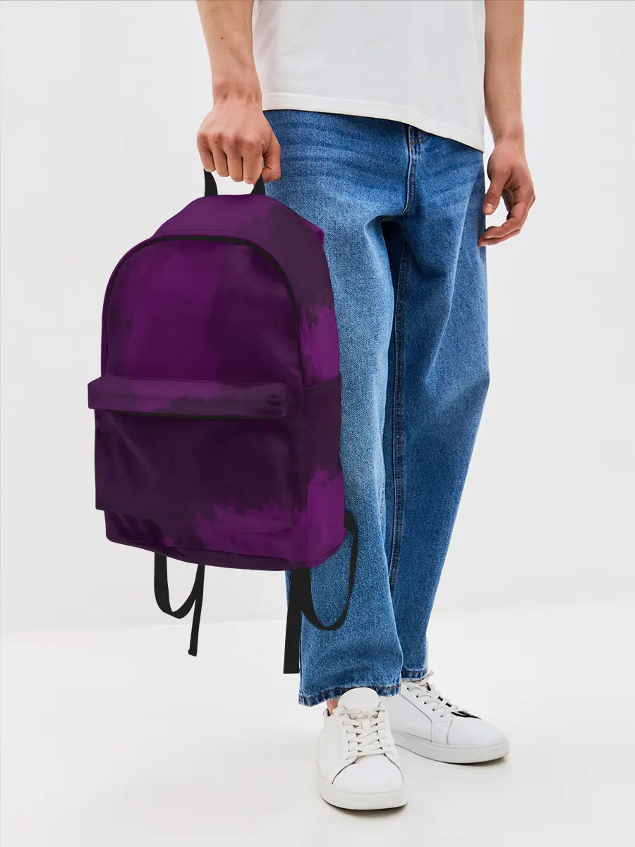 Рюкзак джинсовый / Рисованные линии