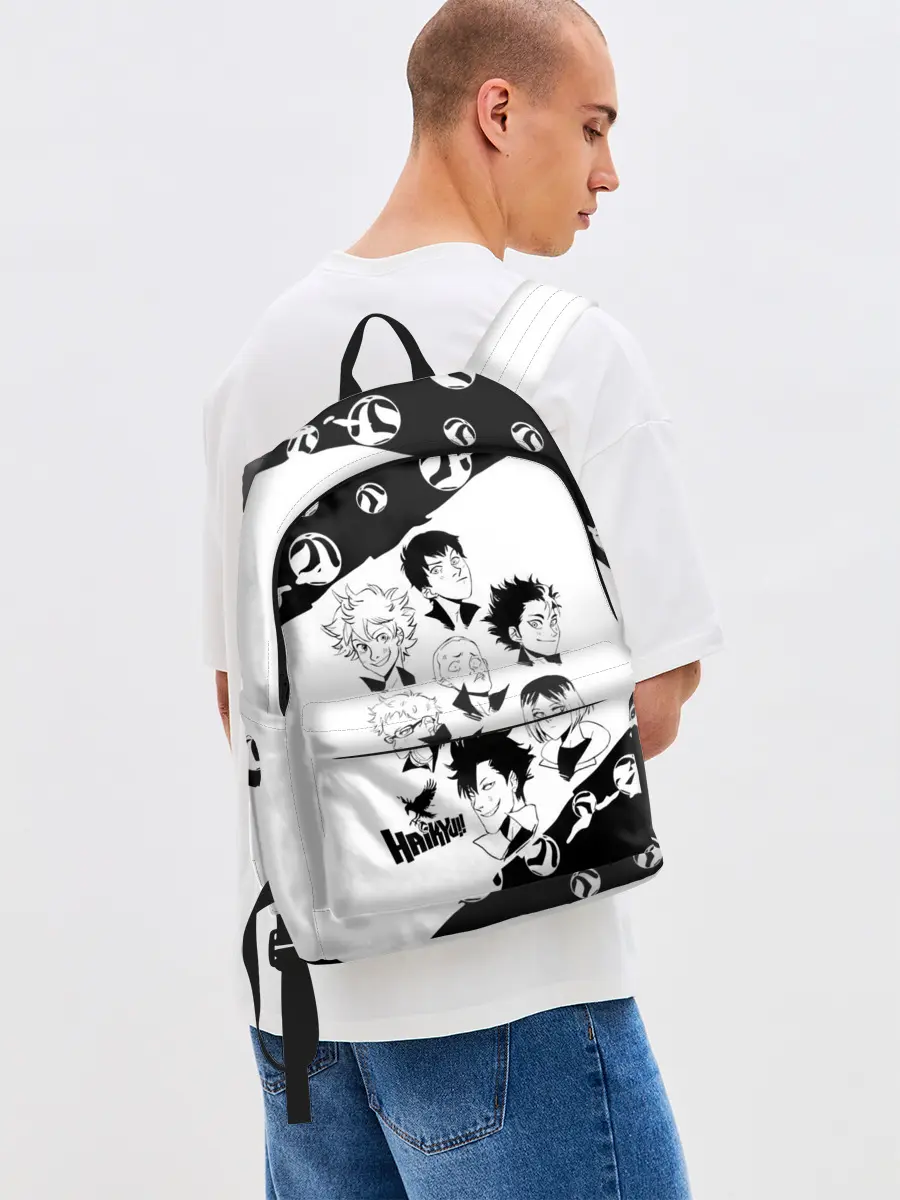 Рюкзак джинсовый / ВОЛЕЙБОЛ!! семь персонажей