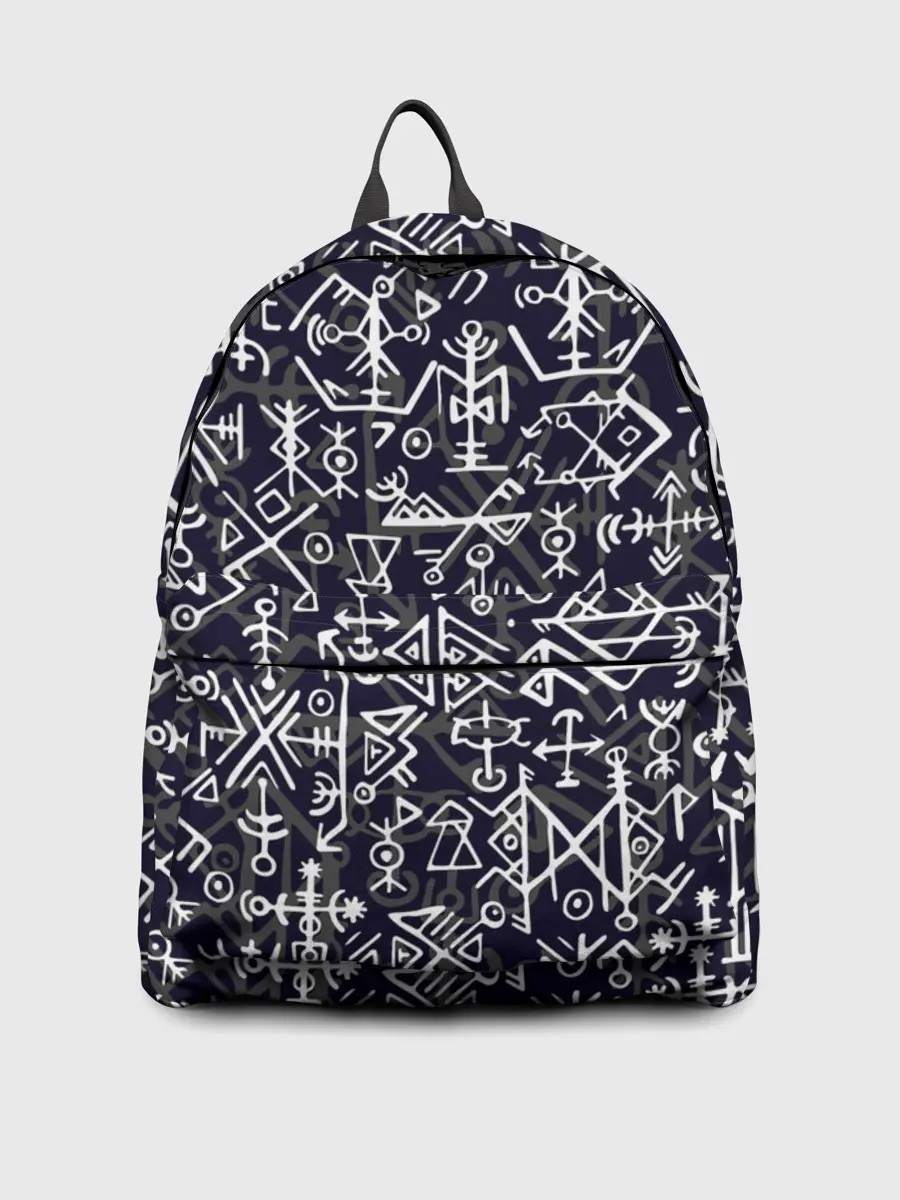 Рюкзак джинсовый / Руны