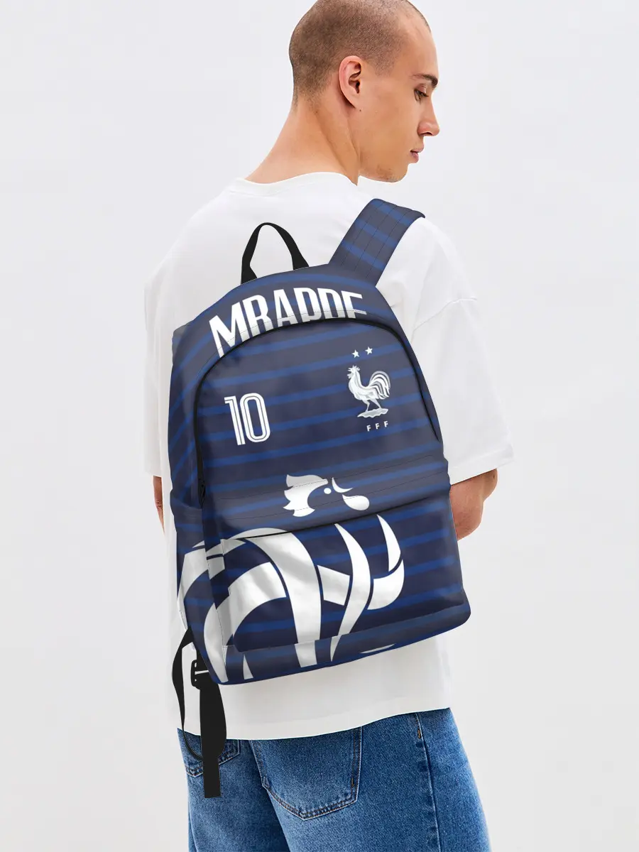 Рюкзак джинсовый / Мбаппе в стиле формы Франции