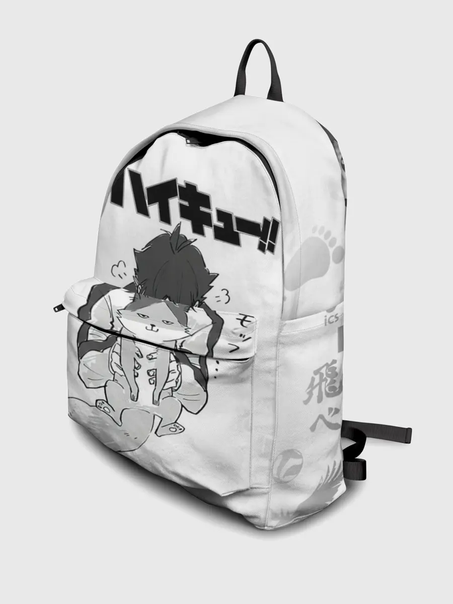 Рюкзак джинсовый / Haikyu!! Кошка Некома