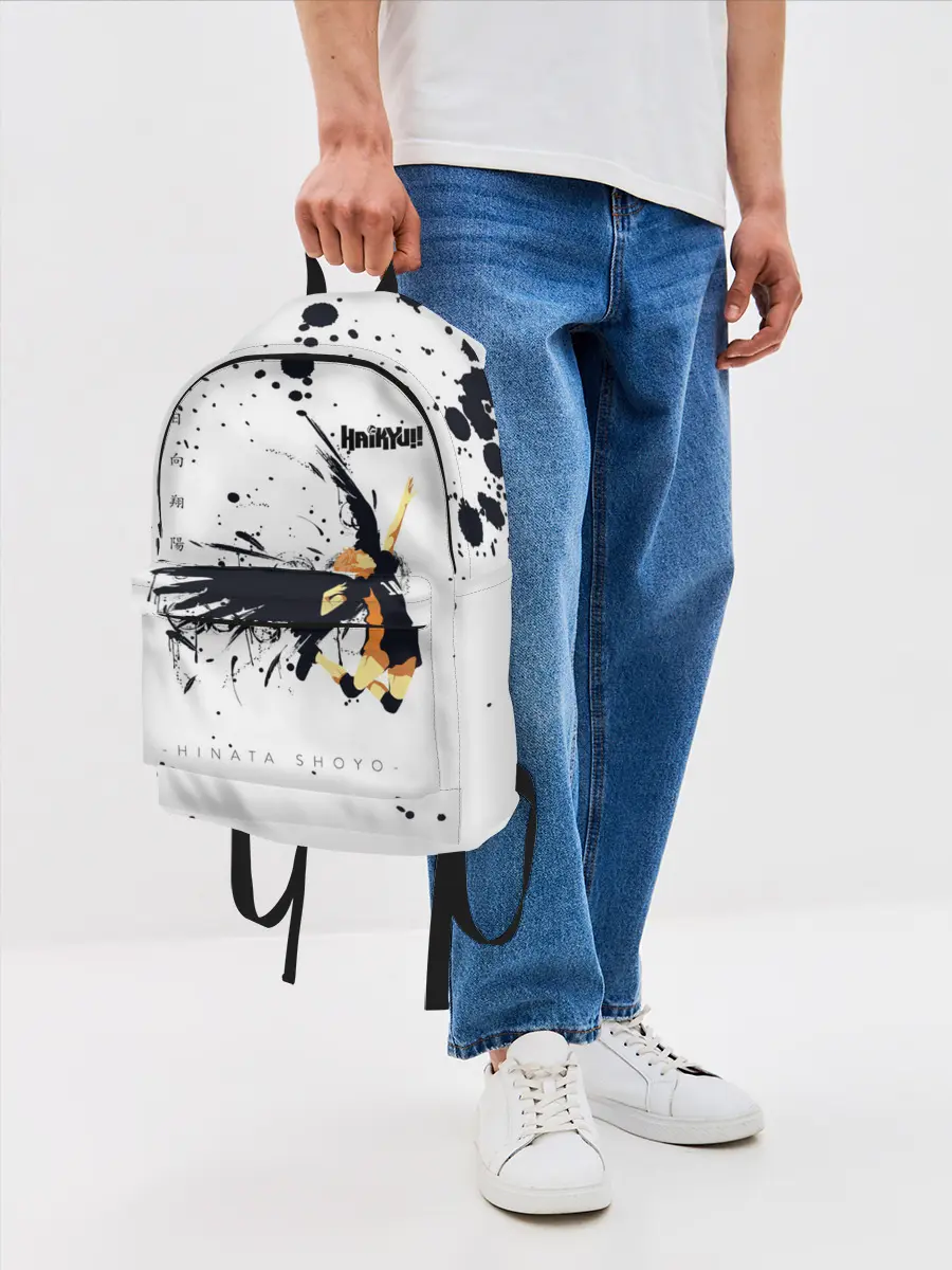 Рюкзак джинсовый / Шоё Хината с крыльями Haikyuu!!