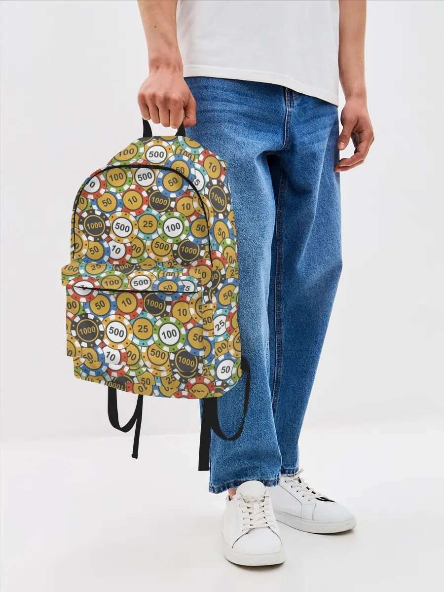 Рюкзак джинсовый / Покерные Фишки