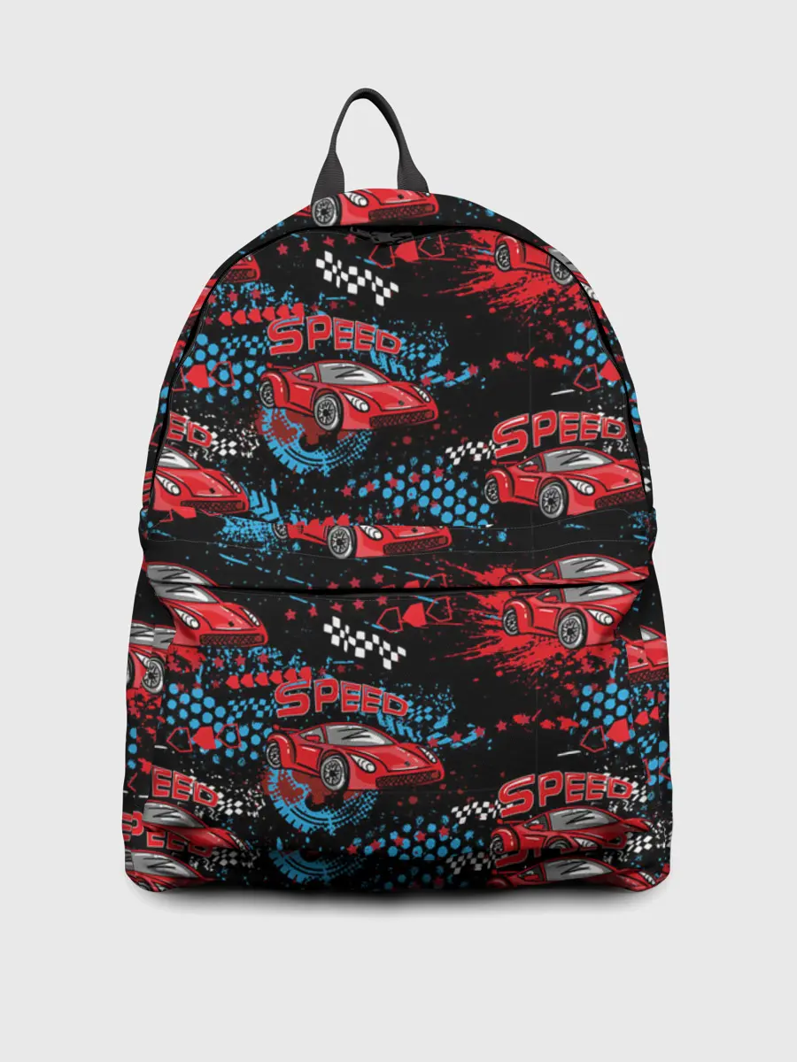 Рюкзак джинсовый / Гоночная машинка