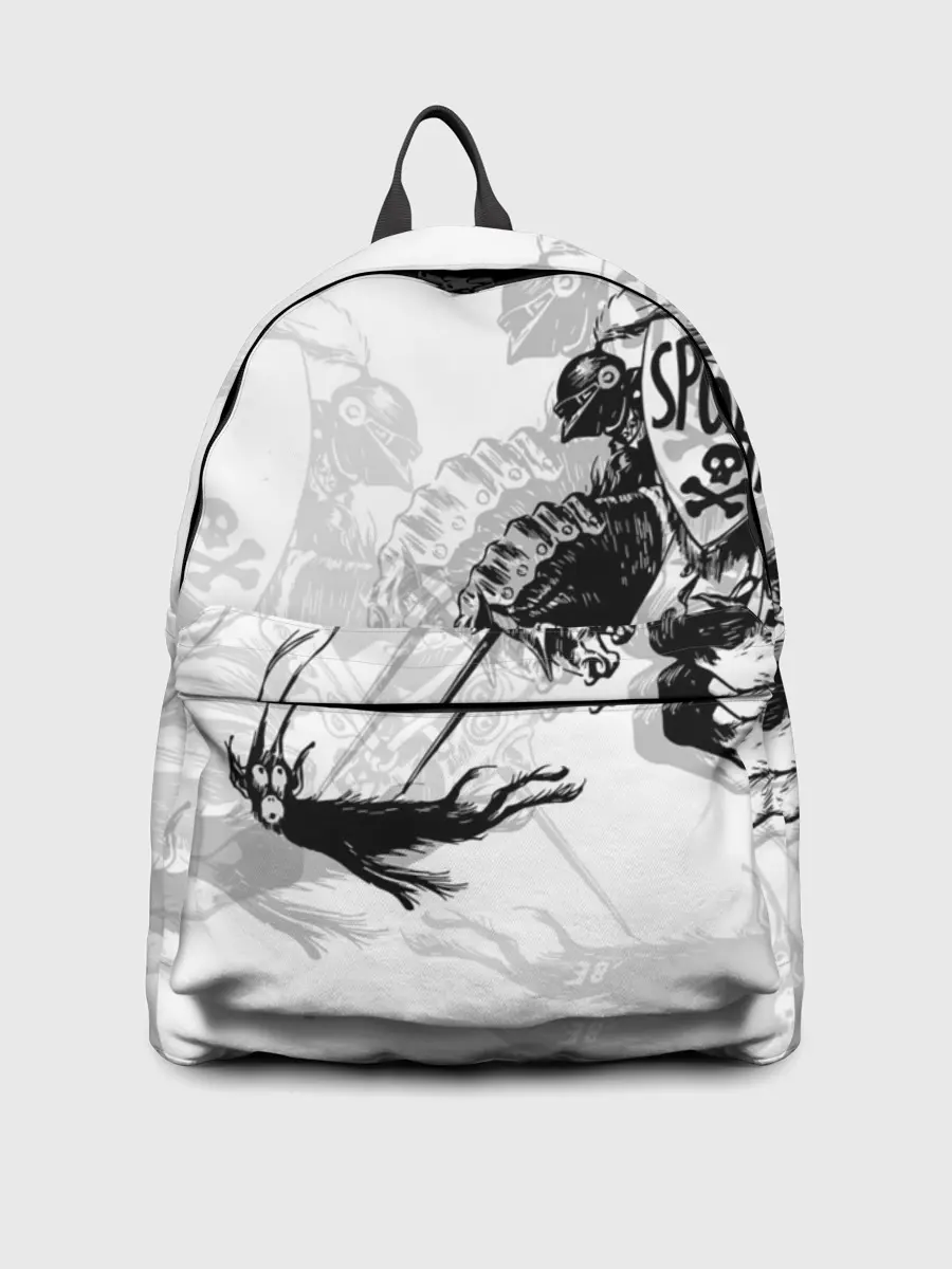 Рюкзак джинсовый / Всадник и чёрт