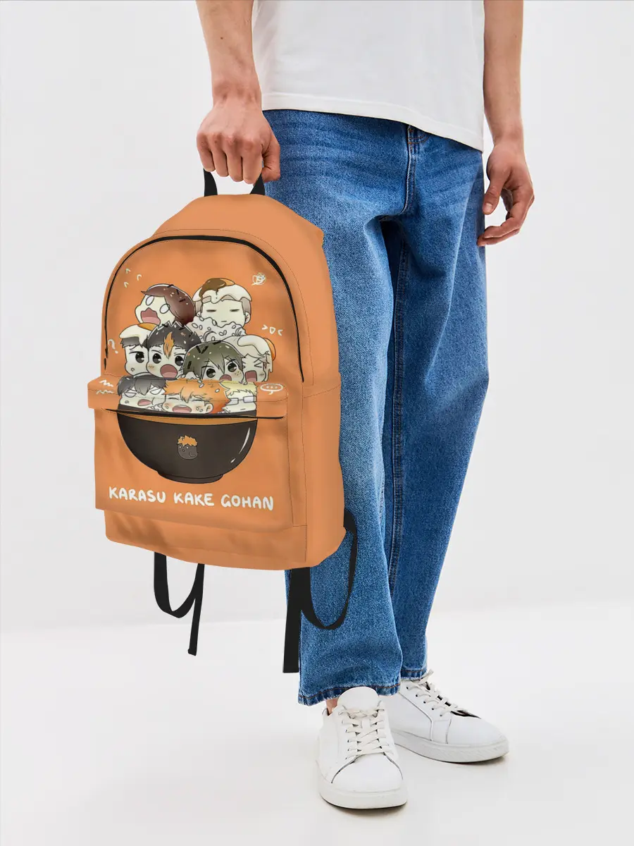 Рюкзак джинсовый / Karasu kake gohan | Haikyuu!!