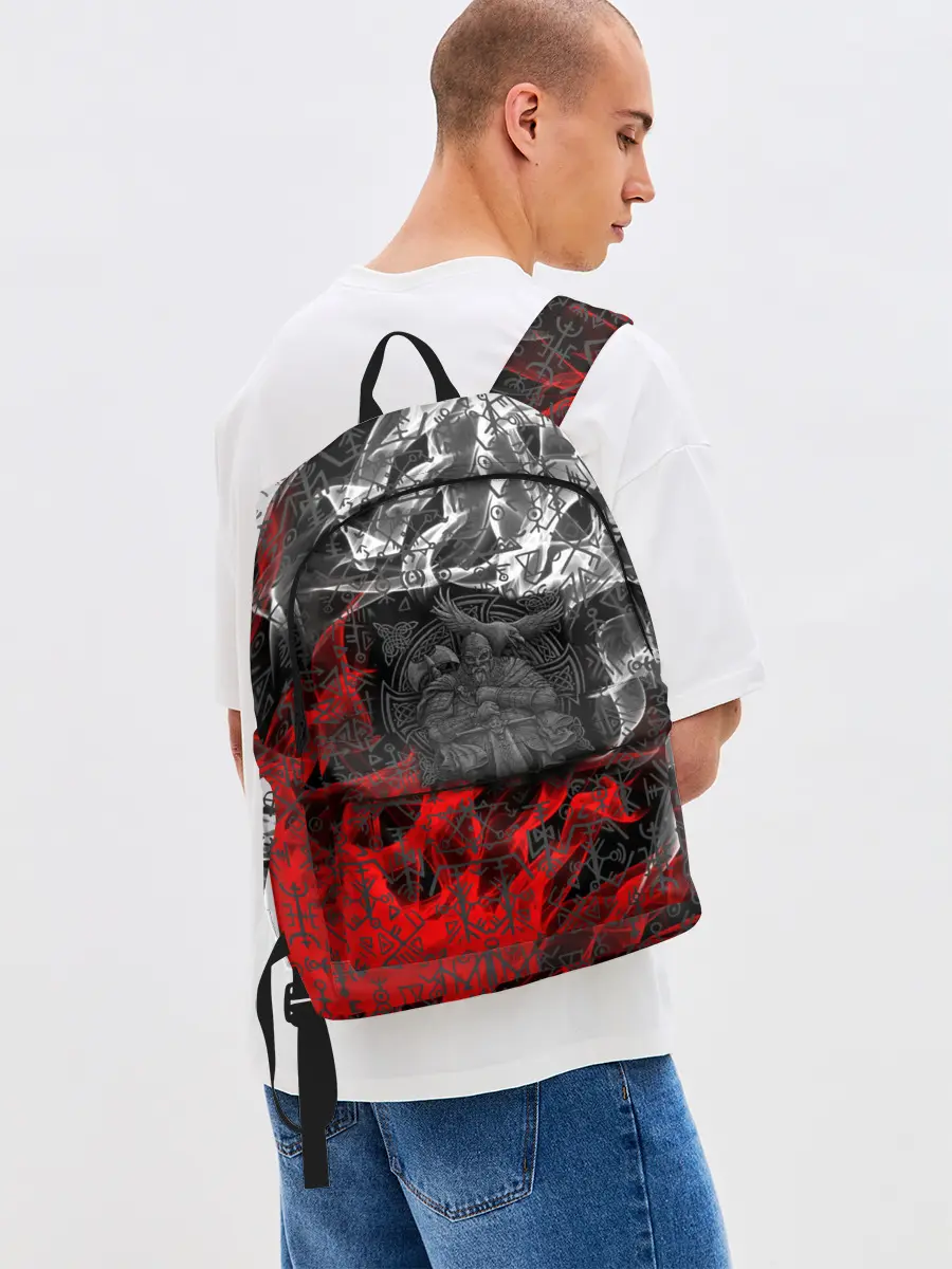 Рюкзак джинсовый / Викинги