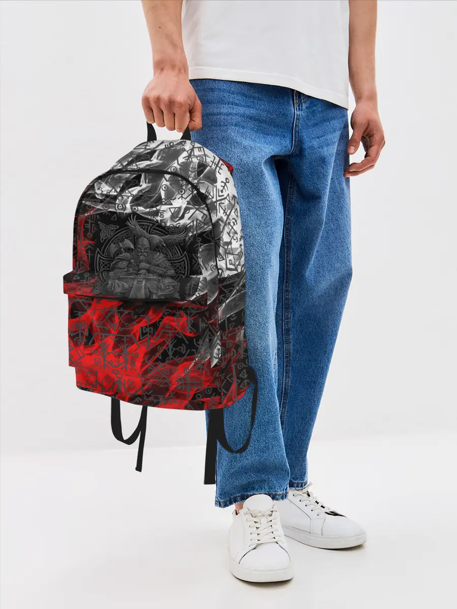 Рюкзак джинсовый / Викинги