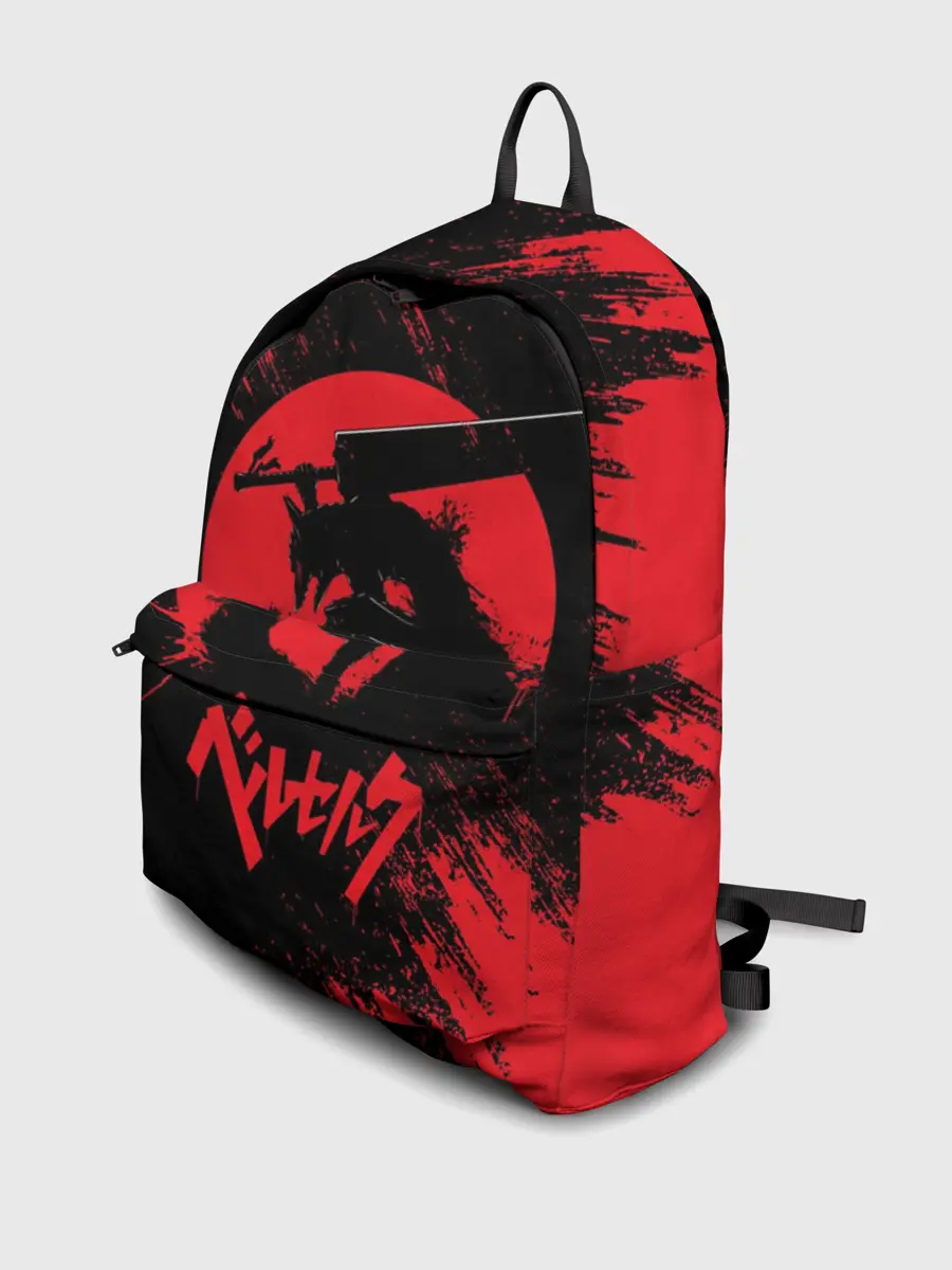 Рюкзак джинсовый / BERSERK red краска