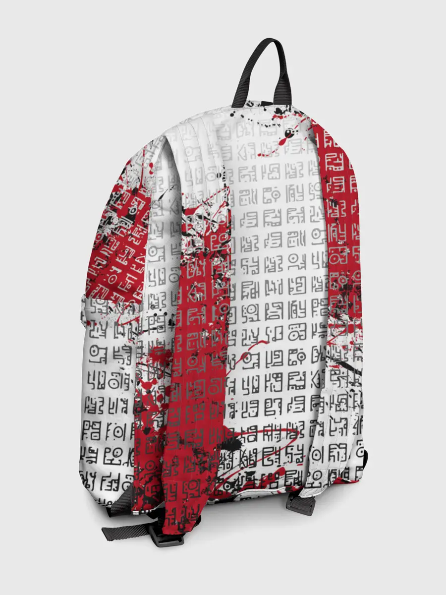 Рюкзак джинсовый / Скандинавские символы