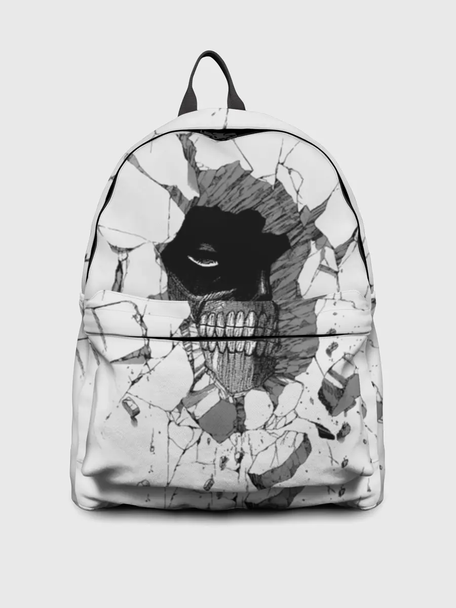 Рюкзак джинсовый / Из стены смотрит на Эрена