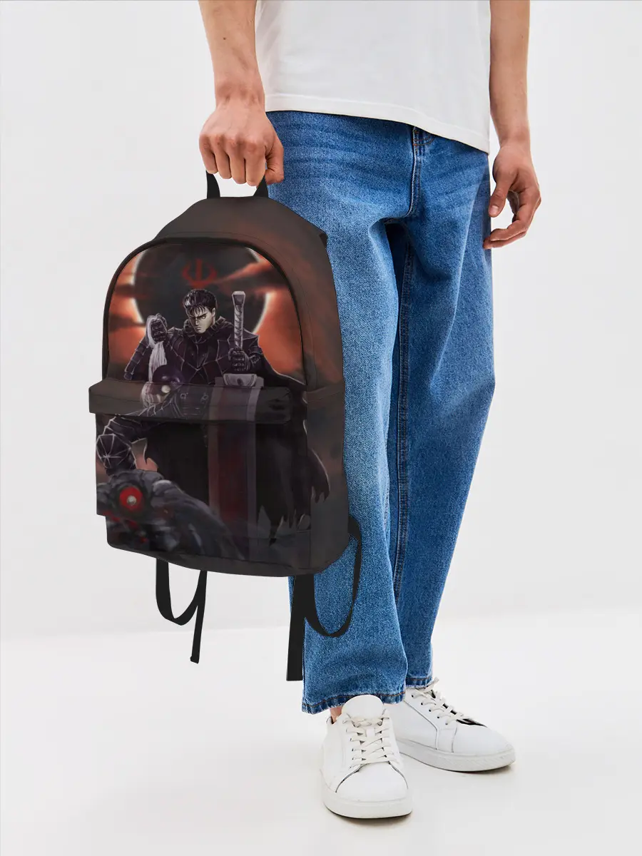 Рюкзак джинсовый / БЕРСЕРК обезглавил