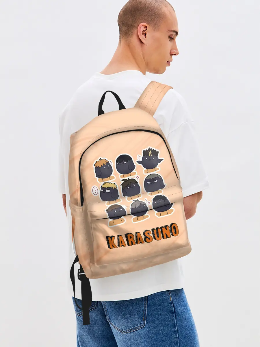 Рюкзак джинсовый / Вороны школы Карасуно Haikyu!!