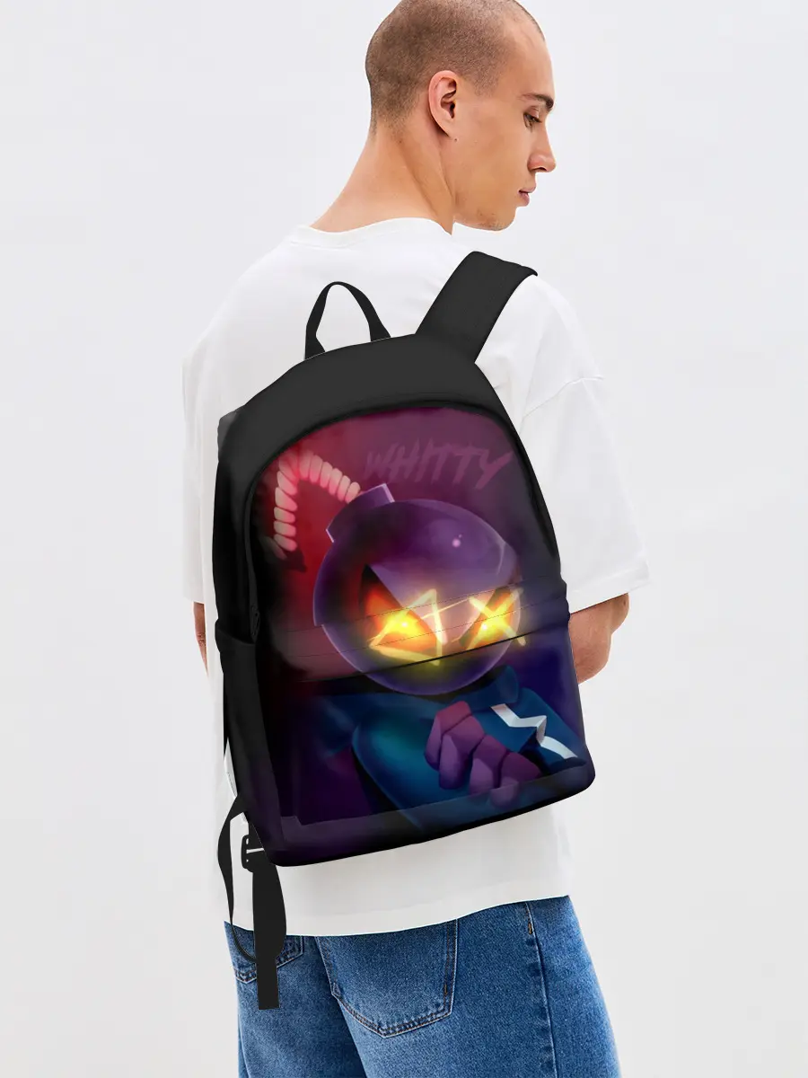 Рюкзак джинсовый / витти на темном фоне