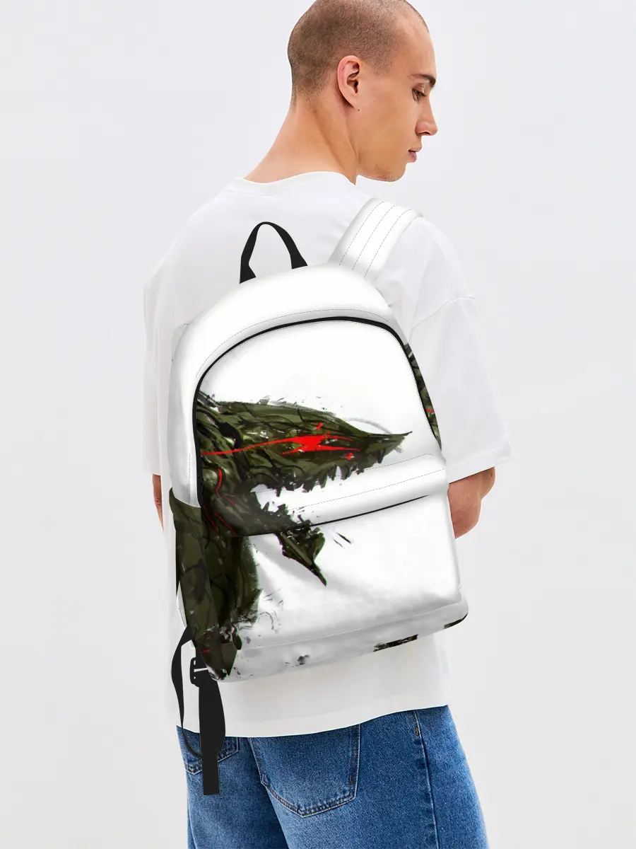 Рюкзак джинсовый / БЕРСЕРК красками