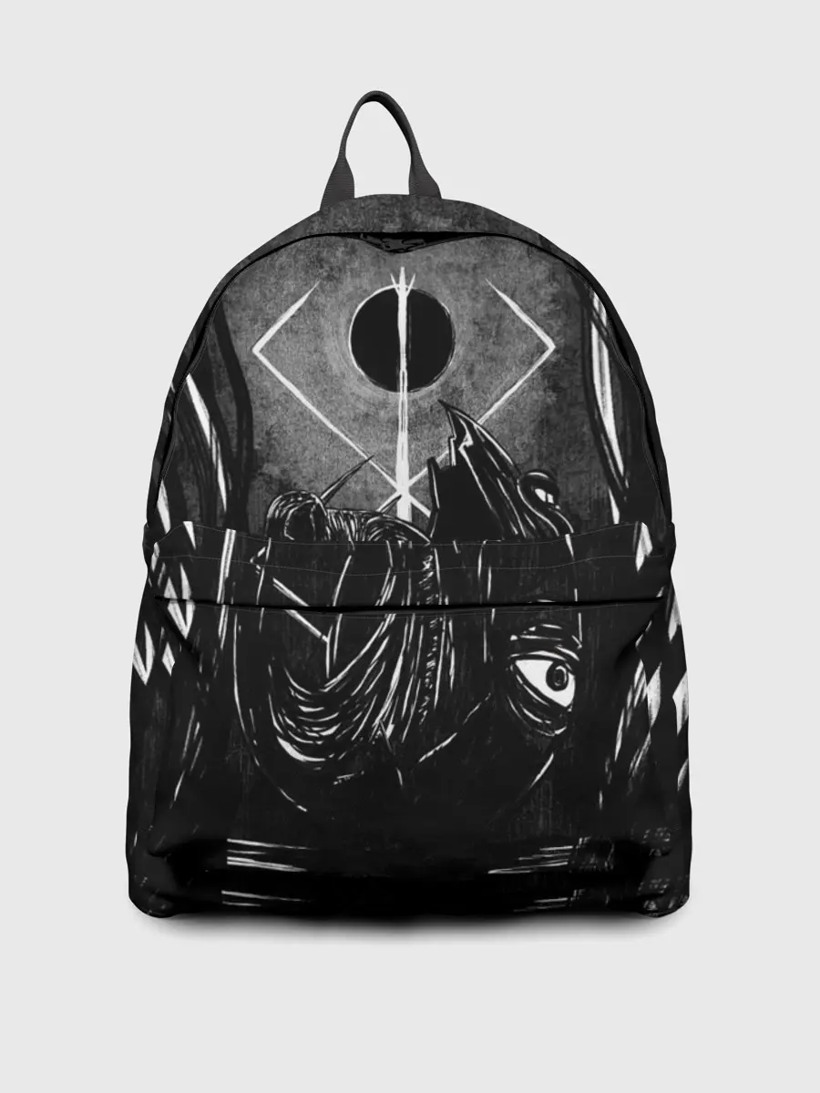 Рюкзак джинсовый / БЕРСЕРК рисунок