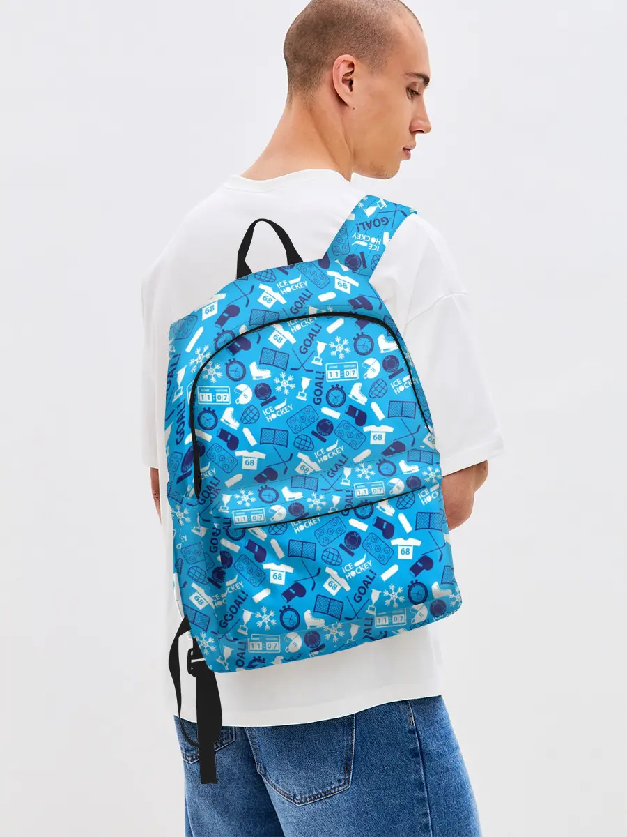 Рюкзак джинсовый / Хоккей