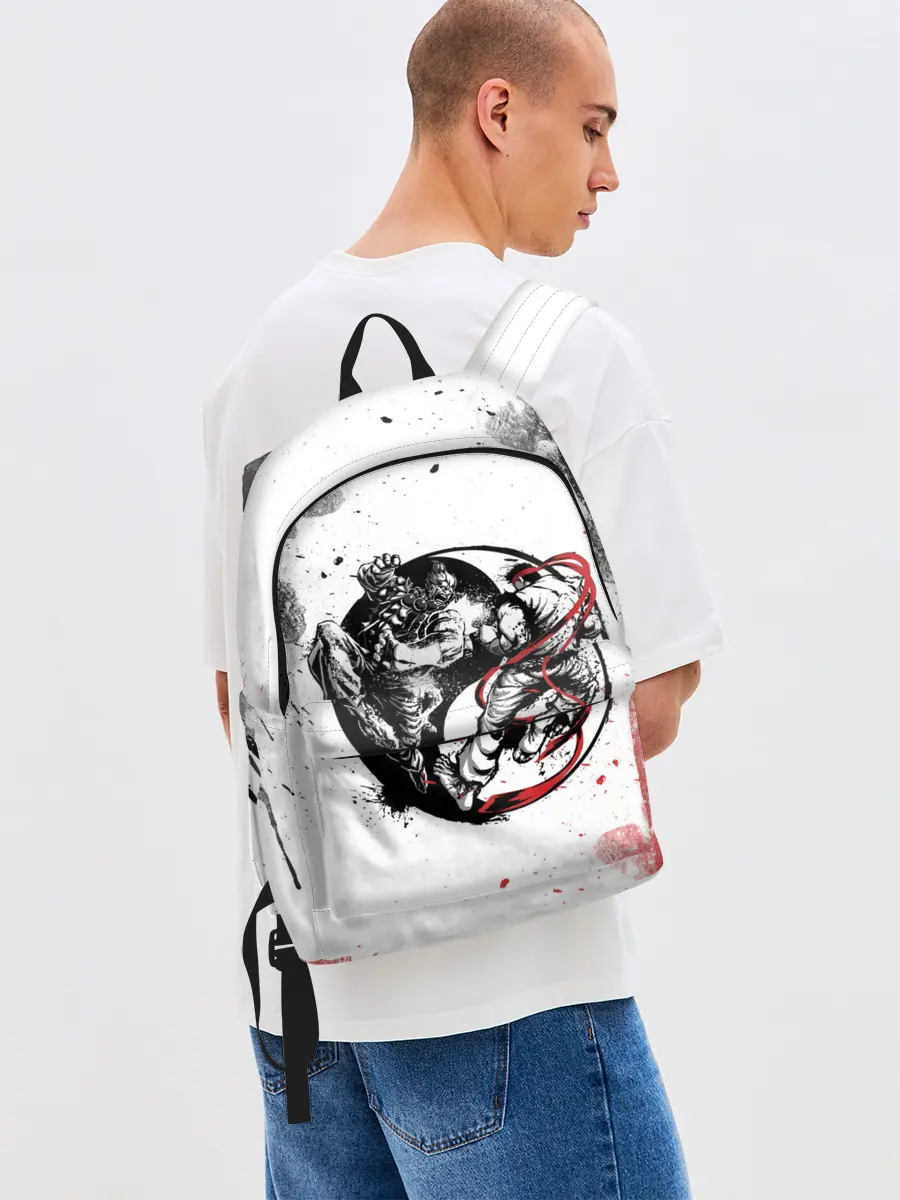 Рюкзак джинсовый / Ryu vs Akuma