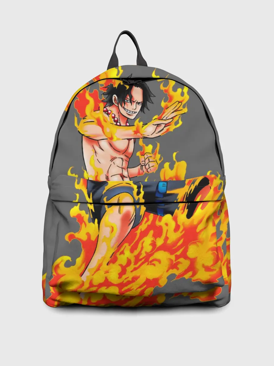 Рюкзак джинсовый / Портгас Д Эйс из One Piece