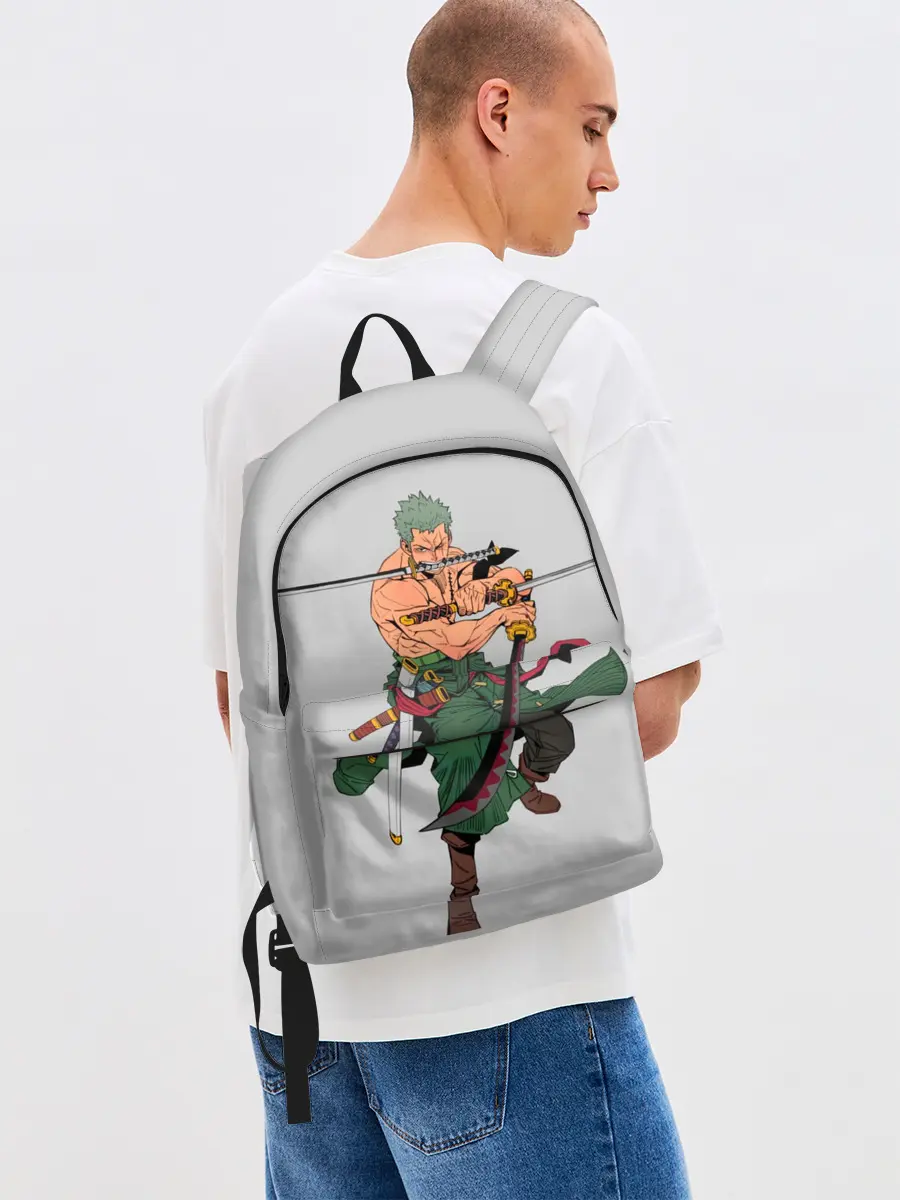 Рюкзак джинсовый / Арт Ророноа Зоро, One Piece