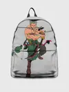 Рюкзак джинсовый / Арт Ророноа Зоро, One Piece