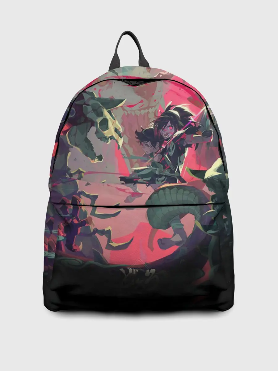 Рюкзак джинсовый / СРАЖЕНИЕ С ДЕМОНАМИ | ДОРОРО