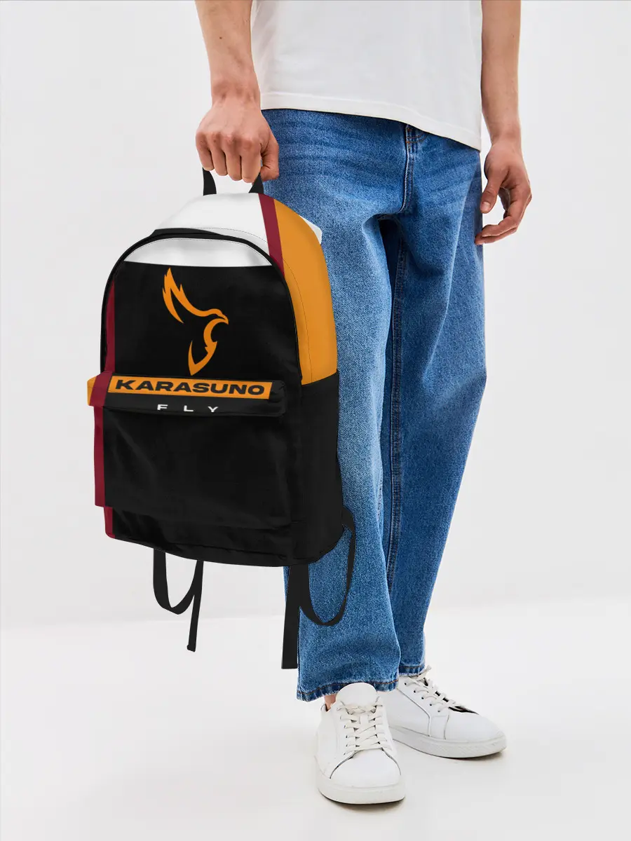 Рюкзак джинсовый / Старшая школа Карасуно Haikyu!!