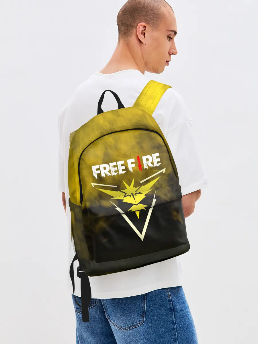 Рюкзак джинсовый / FREEFIRE | YELLOW SMOKE