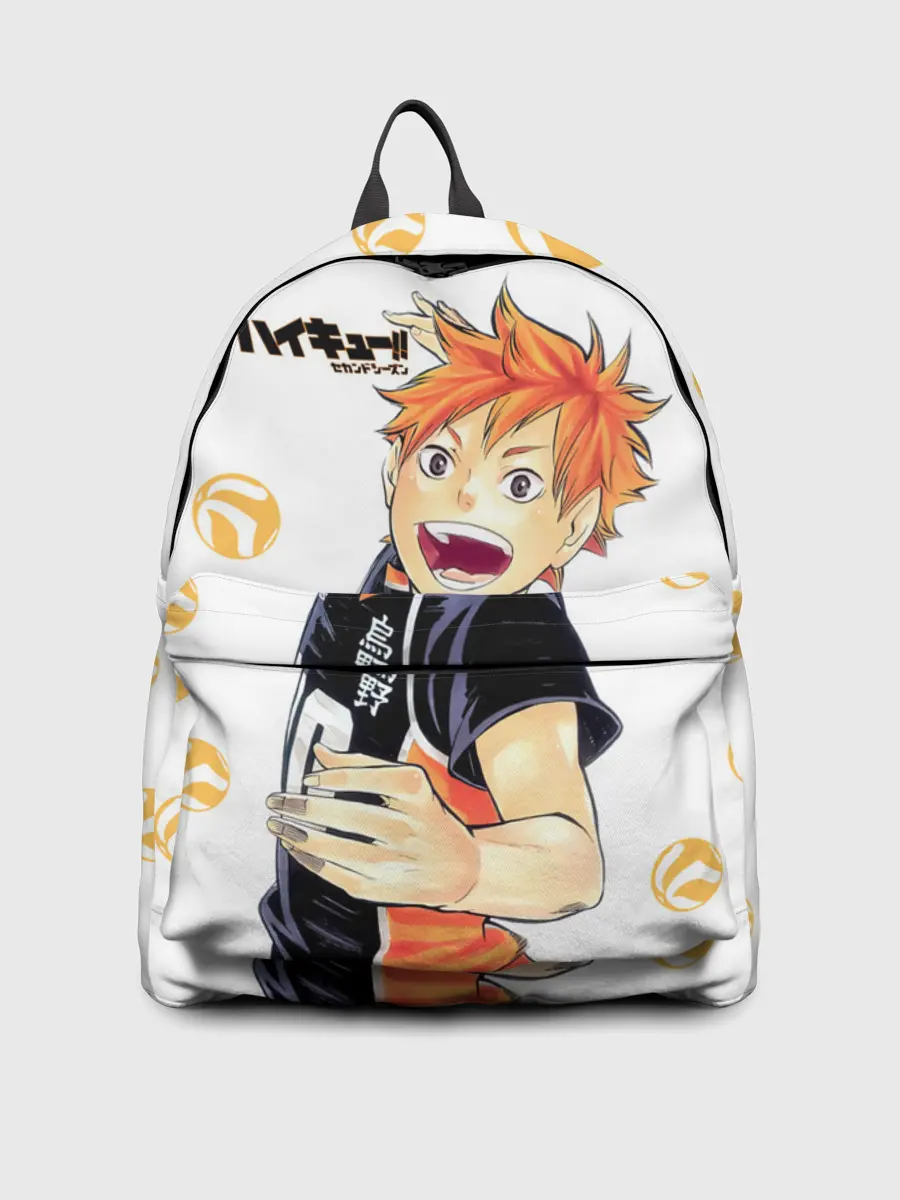 Рюкзак джинсовый / Мощный удар Шоё Хината Haikyuu!!