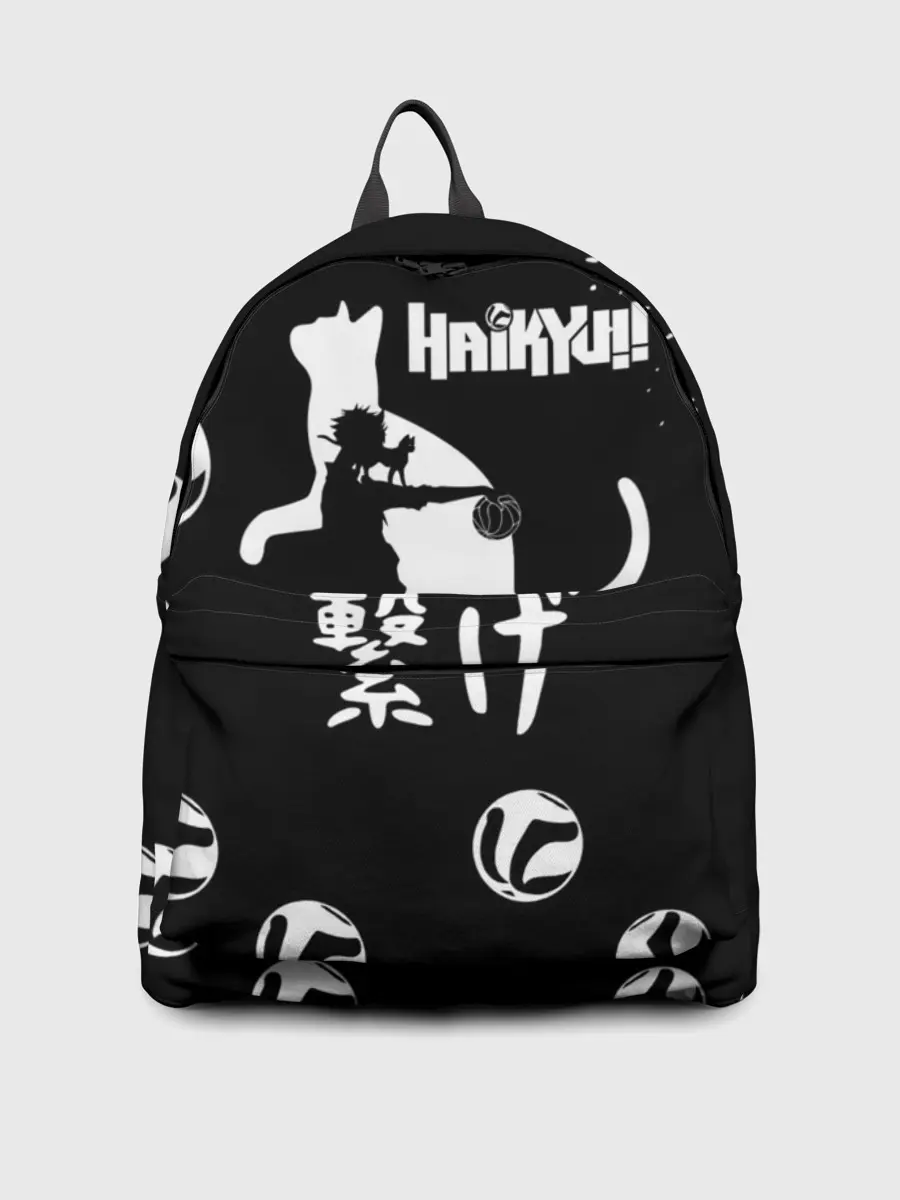 Рюкзак джинсовый / Старшая Некома коты Haikyuu!!