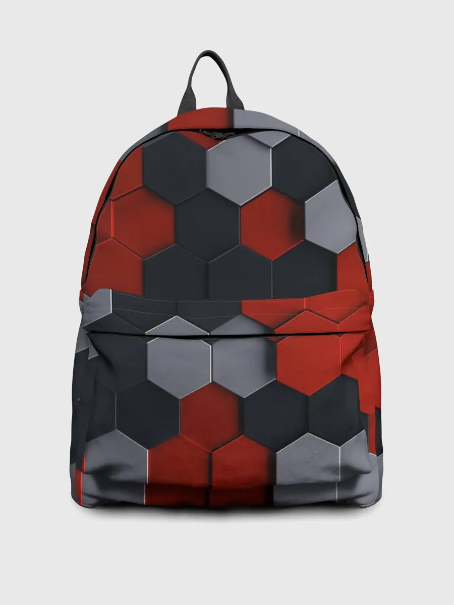 Рюкзак джинсовый / РАЗНОЦВЕТНЫЕ СОТЫ 3D