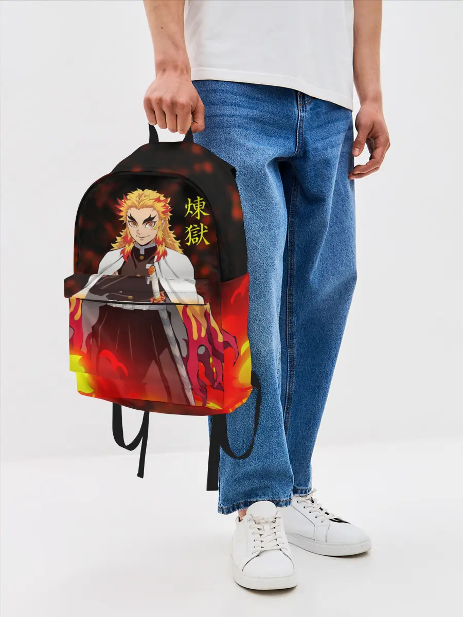 Рюкзак джинсовый / Кёджуро Ренгоку
