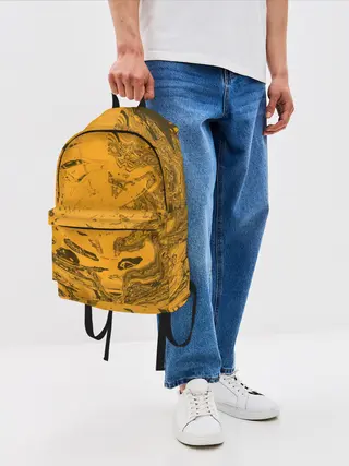 Рюкзак джинсовый / Сплющенная сфера