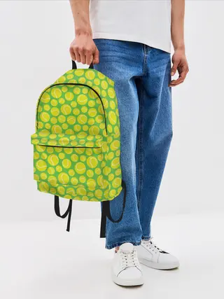 Рюкзак джинсовый / Теннисные Мячики