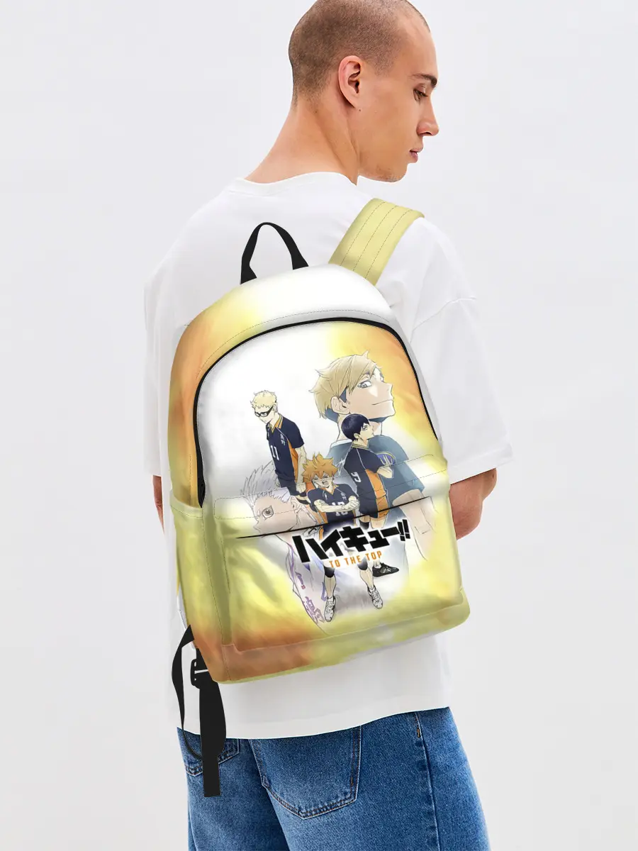 Рюкзак джинсовый / Шоё, Тобио, Кей, Семи и Атсуму Haikyuu!!