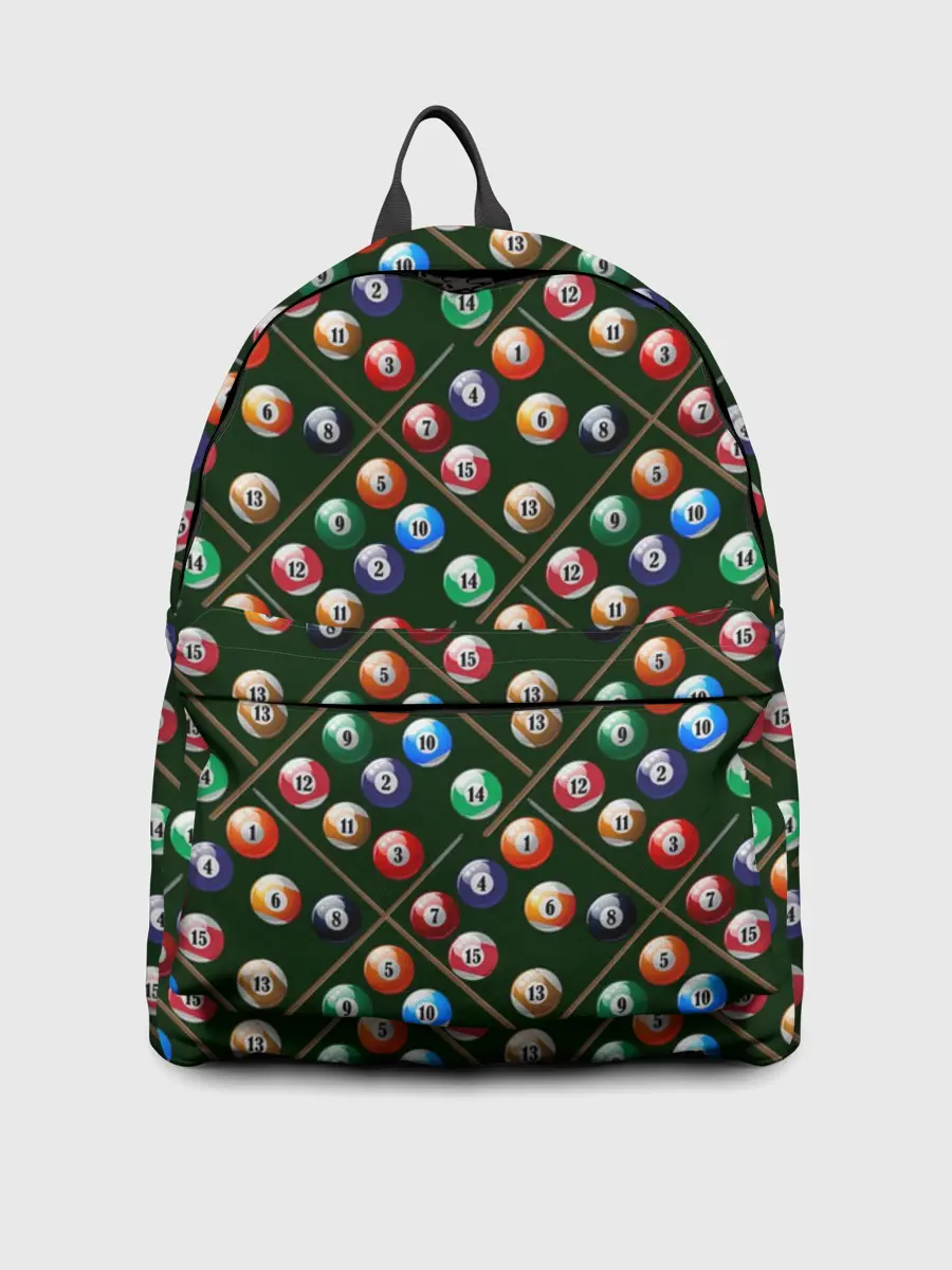 Рюкзак джинсовый / Бильярд