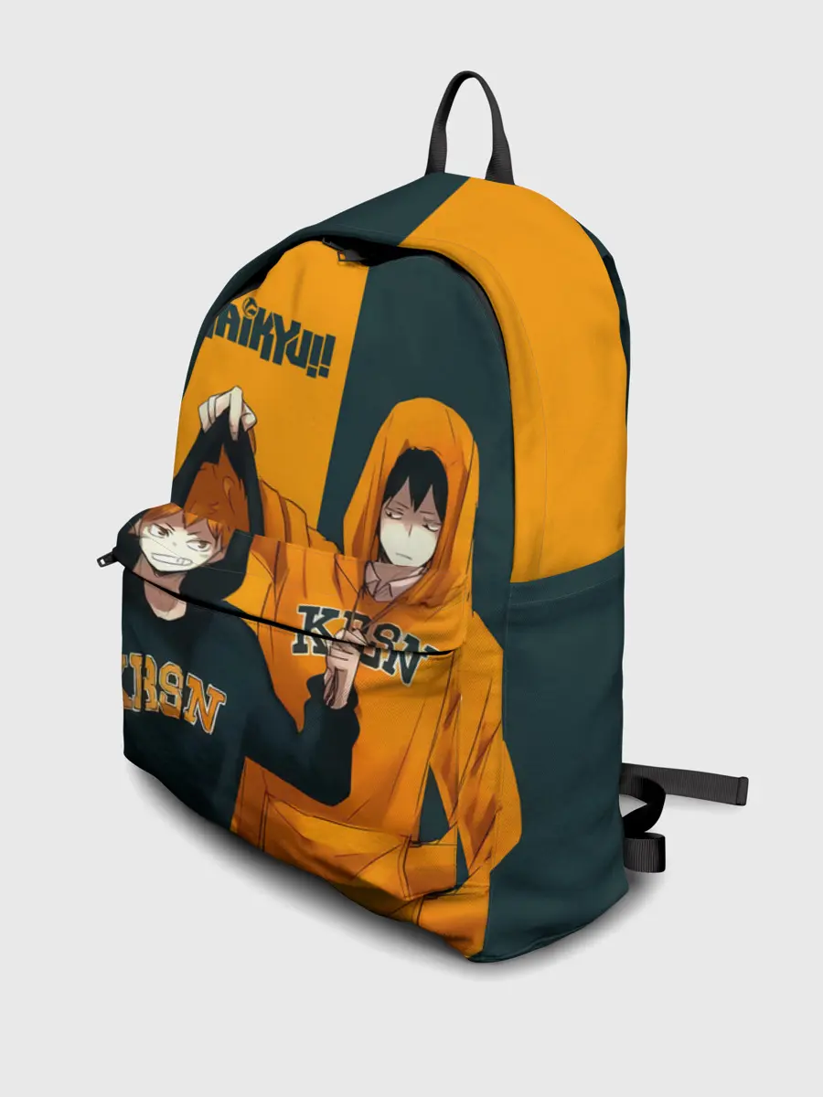 Рюкзак джинсовый / Хината и Кагеяма из Карасуно