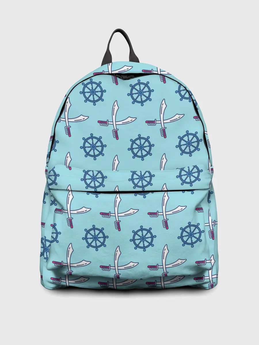 Рюкзак джинсовый / Пиратский фон