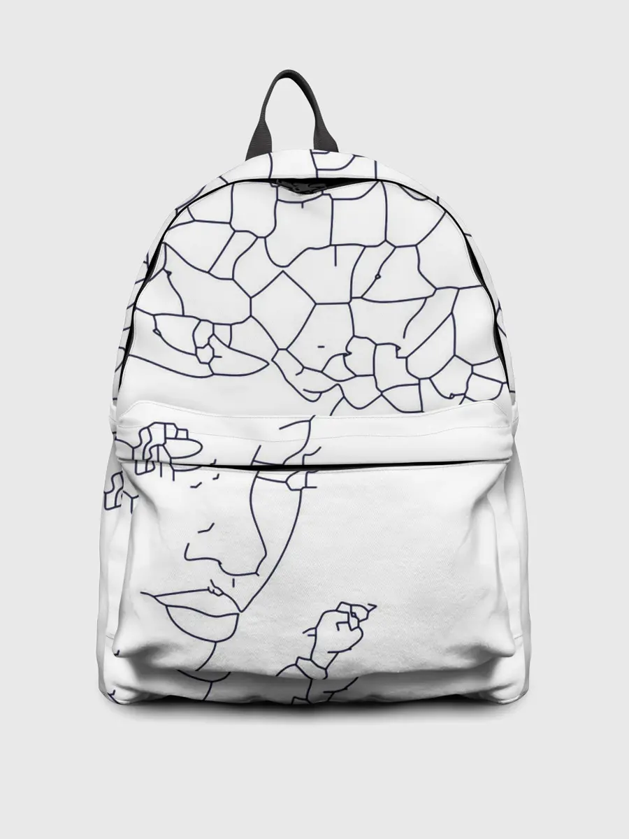 Рюкзак джинсовый / Афро абстракция