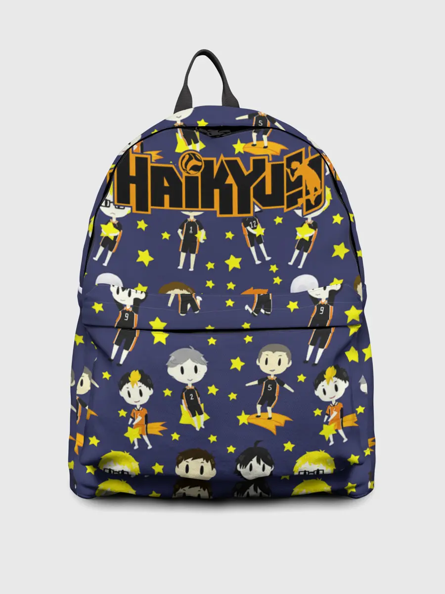 Рюкзак джинсовый / Команда Карасуно | Haikyuu!!