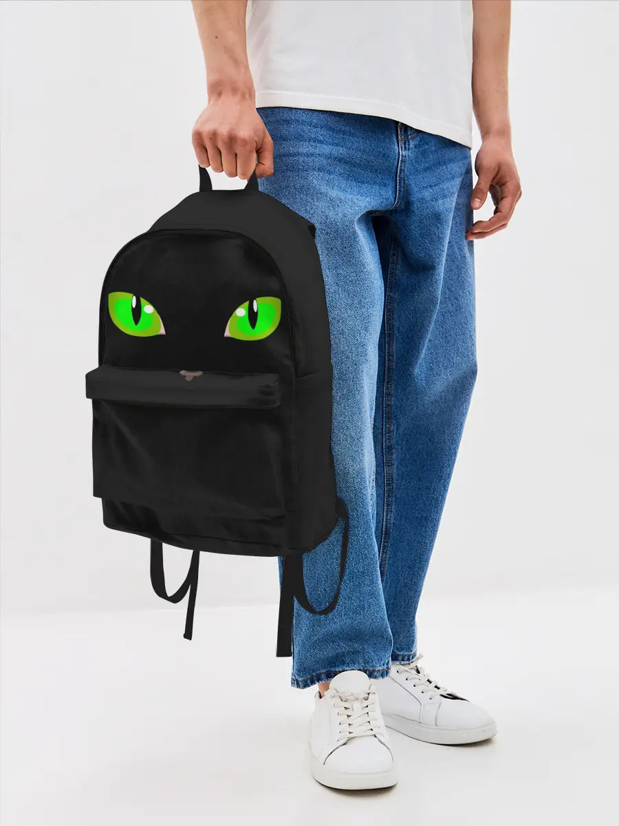 Рюкзак джинсовый / КОШАЧЬИ ГЛАЗКИ