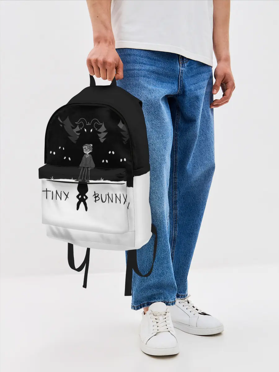 Рюкзак джинсовый / Tiny Bunny ужасы