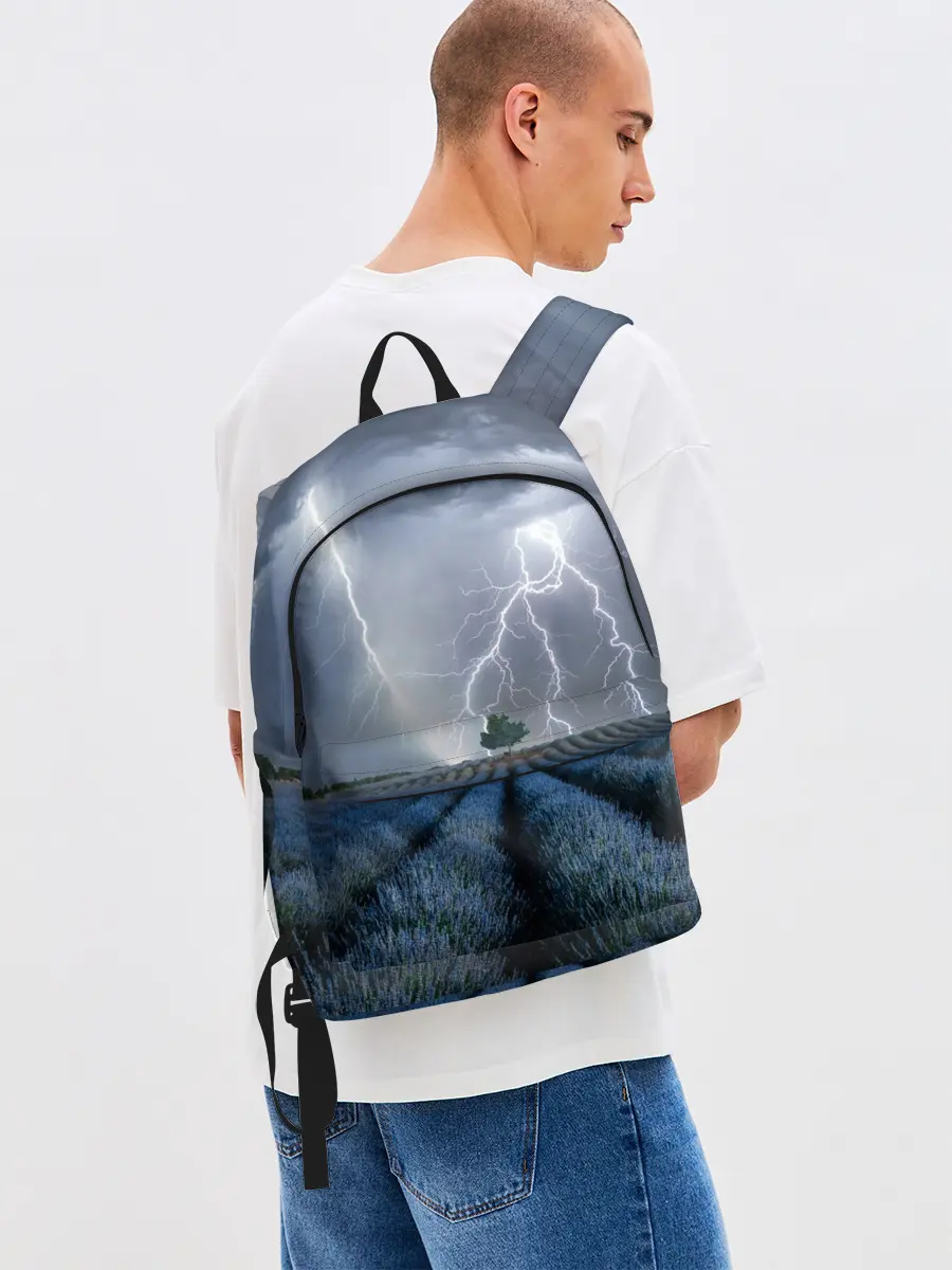 Рюкзак джинсовый / Молнии