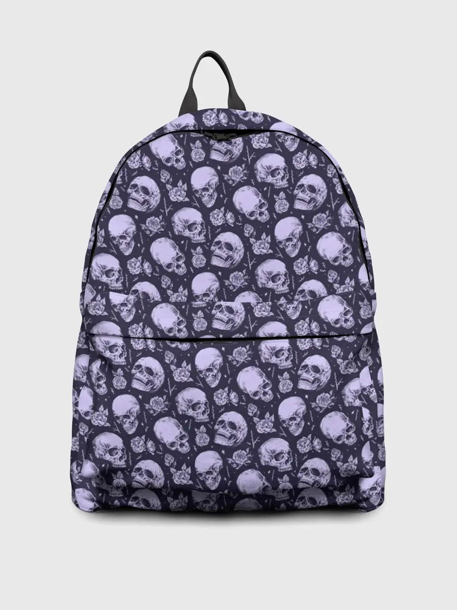 Рюкзак джинсовый / Черепа